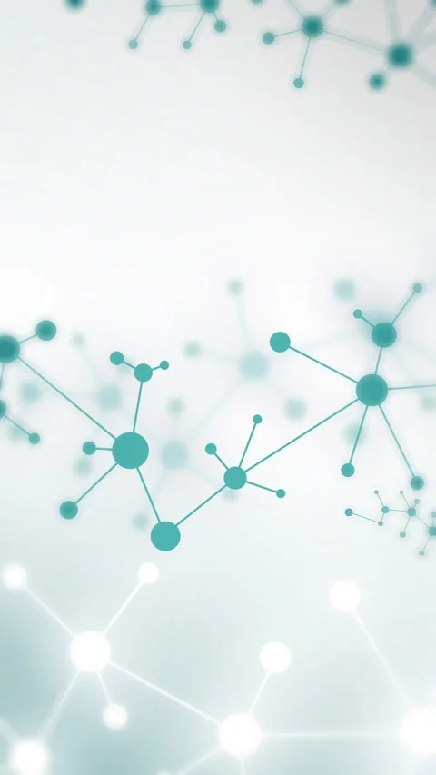 Molecular structure background and communication. Abstract background Stock Footage 308526243