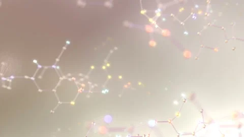 Molecular structure Bh white2 4k Stock Footage 111066240