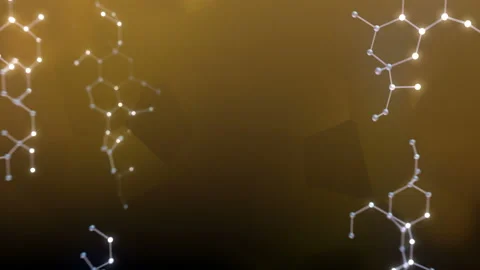 Molecular structure Bv2 neon dark 4k Stock Footage 113012739