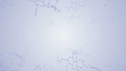 Molecular structure Ch2 white4 4k Stock Footage 113110277