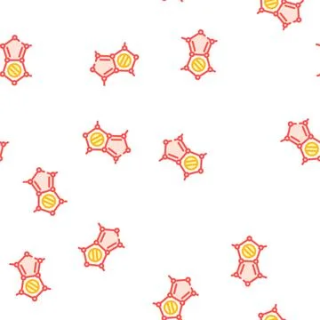 Molecular structure color icon vector isolated illustration イラスト素材