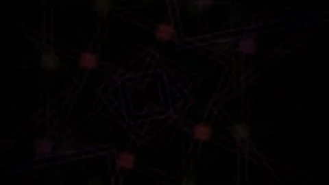 Molecular structure with colorful atoms. Stock Footage 334681431