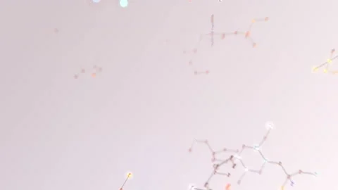 Molecular structure Dh2 white3 4k Stock Footage 113110373
