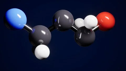Molecular structure digital visualization. 3d rendering Stock Footage 340566908