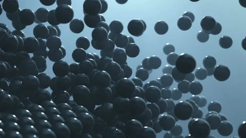 Molecular structure dissolution, chain reaction Stock Footage 115436306