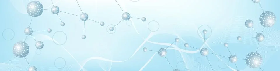 Molecular structure DNA, atom, neurons. Science concept for your design Stock Illustration