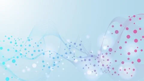 Molecular structure DNA, atom, neurons. Science concept for your design Stock Illustration