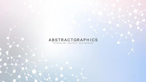 Molecular structure DNA, atom, neurons. Science concept for your design Stock Illustration
