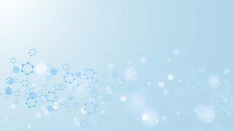 Molecular structure DNA, atom, neurons. Science concept for your design Stock Illustration