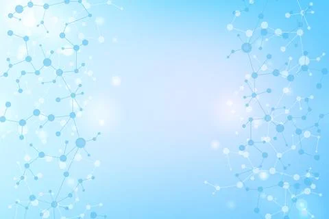 Molecular structure DNA, atom, neurons. Science concept for your design Stock Illustration