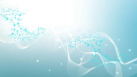 Molecular structure DNA, atom, neurons. Science concept for your design Stock Illustration