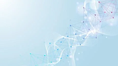 Molecular structure DNA, atom, neurons. Science concept for your design Stock Illustration