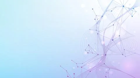 Molecular structure DNA, atom, neurons. Science concept for your design Stock Illustration