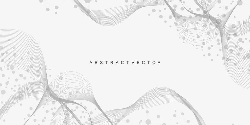 Molecular structure DNA, atom, neurons. Medical, technology, chemistry, science Stock Illustration