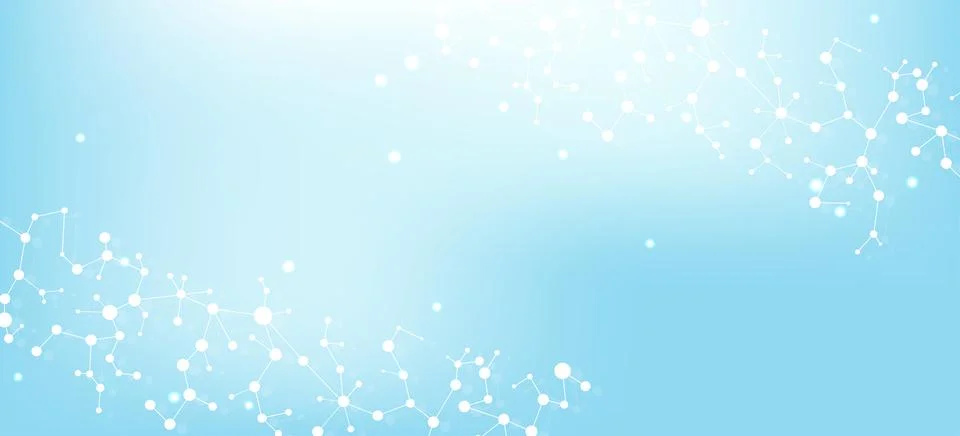 Molecular structure DNA, atom, neurons. Science concept for your design Stock Illustration