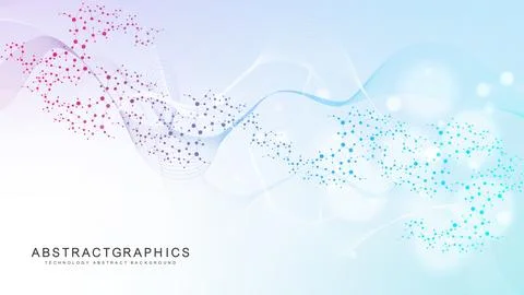 Molecular structure DNA, atom, neurons. Science concept for your design Stock Illustration