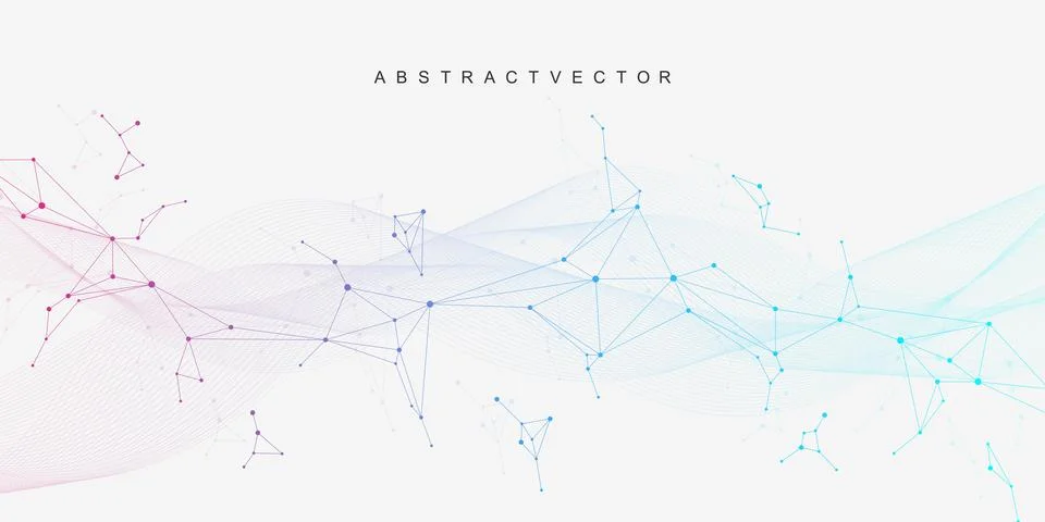 Molecular structure DNA, atom, neurons. Science concept for your design Stock Illustration