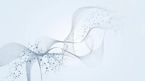 Molecular structure DNA, atom, neurons. Science concept for your design Stock Illustration
