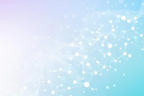 Molecular structure DNA, atom, neurons. Science concept for your design Stock Illustration