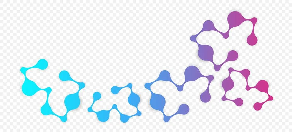 Molecular structure DNA, atom, neurons. Medical, technology, chemistry, science Illustrazione stock