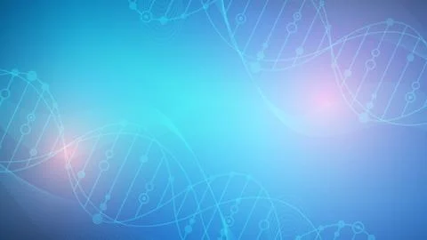 Molecular structure DNA, atom, neurons. Science concept for your design Stock Illustration