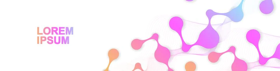 Molecular structure DNA, atom, neurons. Medical, technology, chemistry, science Illustrazione stock