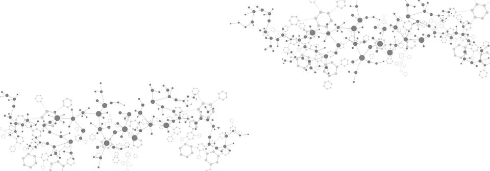 Molecular structure DNA, atom, neurons. Medical, technology, chemistry, science Stock Illustration