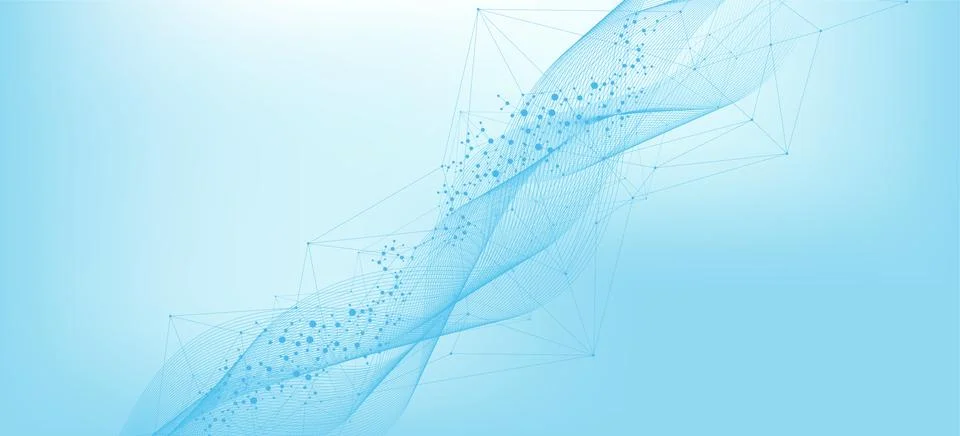 Molecular structure DNA, atom, neurons. Medical, technology, chemistry, science Illustrazione stock