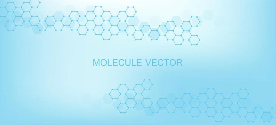 Molecular structure DNA, atom, neurons. Medical, technology, chemistry, science Illustration