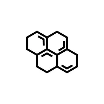 Molecular Structure Flat Vector Icon 스톡 일러스트