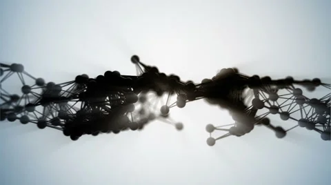 Molecular structure flow Stock Footage 65098067