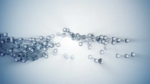 Molecular structure flow 動画素材 65098107