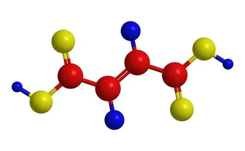 Molecular structure of fumaric acid (trans butenedioic acid) Ilustración de archivo