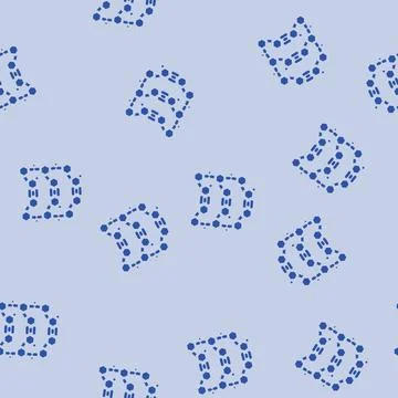 Molecular structure genetic glyph vector seamless pattern Stock Illustration