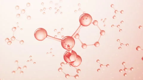 Molecular structure of glass, biotechnology concept, 3d rendering. Stock Footage 229235132