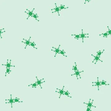 Molecular structure glyph seamless pattern Stock Illustration