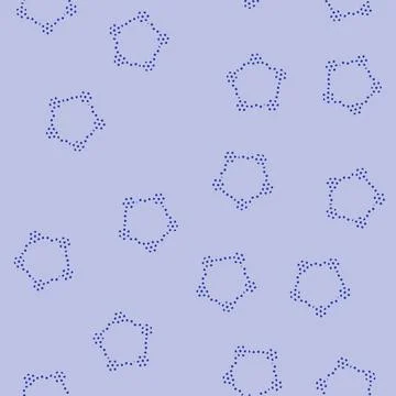 Molecular structure glyph vector seamless pattern Stockillustratie