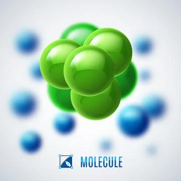 Molecular structure Stock Illustration