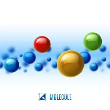 Molecular structure Illustrazione stock