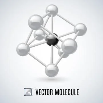 Molecular structure Illustrazione stock