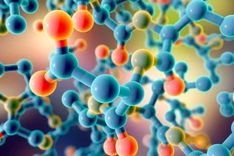 Molecular structure, illustration Stock Illustration