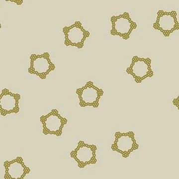 Molecular structure line vector seamless pattern Illustrazione stock