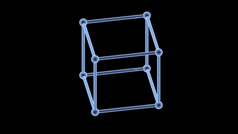 Molecular structure lines Stock Footage 117357909