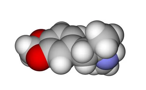 Molecular structure of MDMA (ecstasy) Stockillustratie