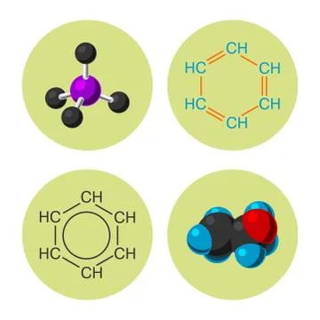 Molecular structure medical evolution life biotechnology microbiology formula Stock-Illustration