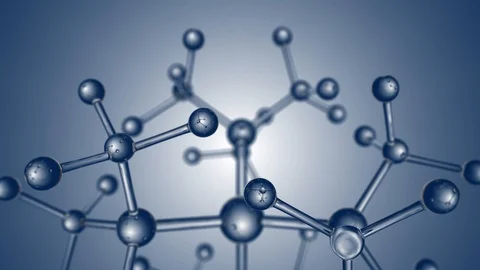 Molecular structure of microcrystalline molecular model Stock Footage 121986155