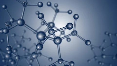 Molecular structure of microcrystalline molecular model Stock Footage 121986178