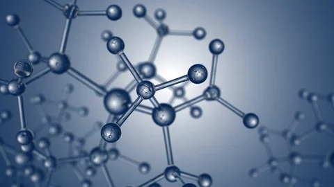 Molecular structure of microcrystalline molecular model Stock Footage 121986179