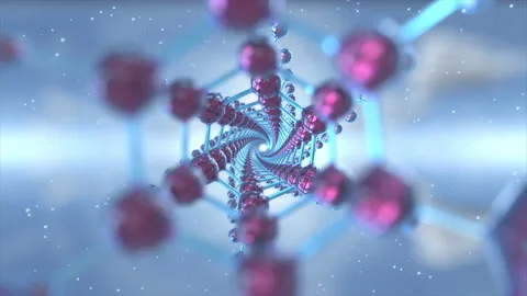 Molecular structure Molecules. Stock Footage 157284212