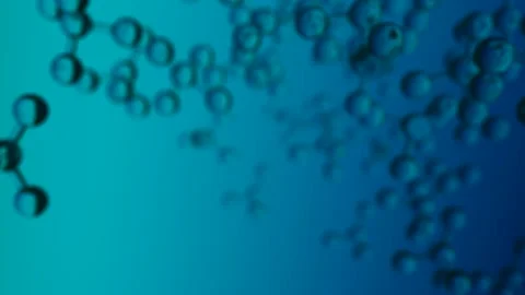 Molecular structure motion seamless loop. 3d biotechnology chemical cocept Stock Footage 149383687